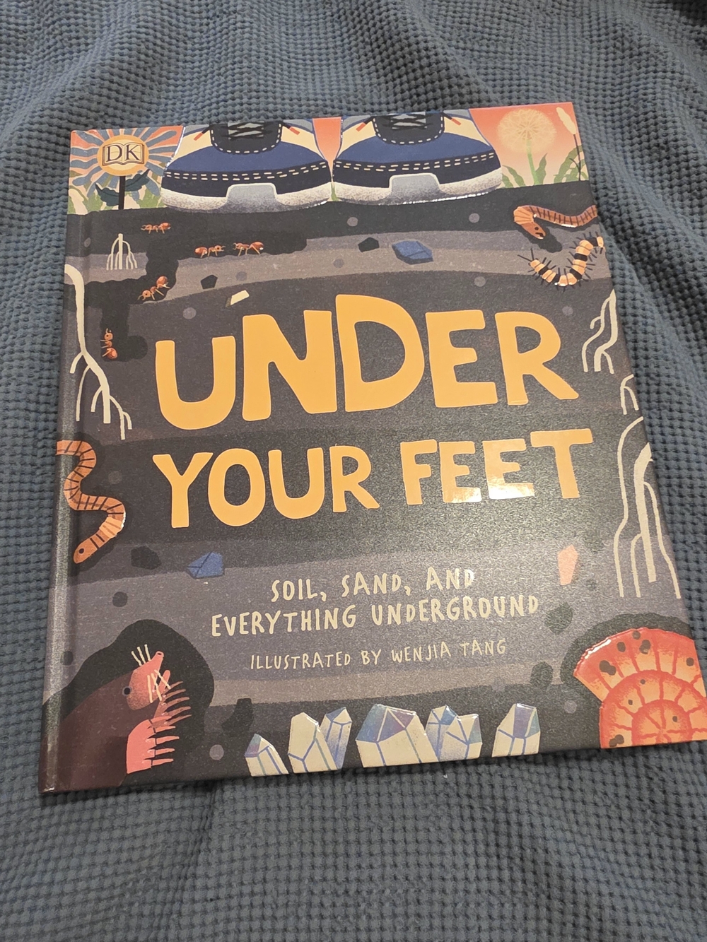 DK Under Your Feet Kids Science Book — Navy and Yellow